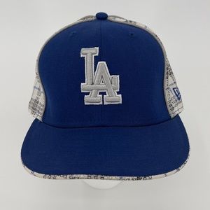 Los Angeles LA Dodgers Cap New Era 59Fifty Fitted 7 1/2 Wool Blend Baseball Hat